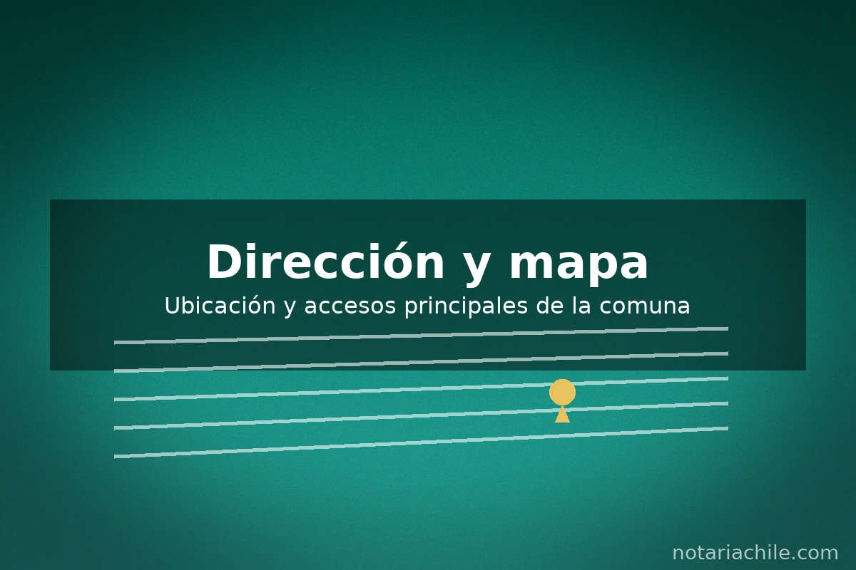 Dirección de la notaría en Coquimbo: ubicación y mapa de accesos principales