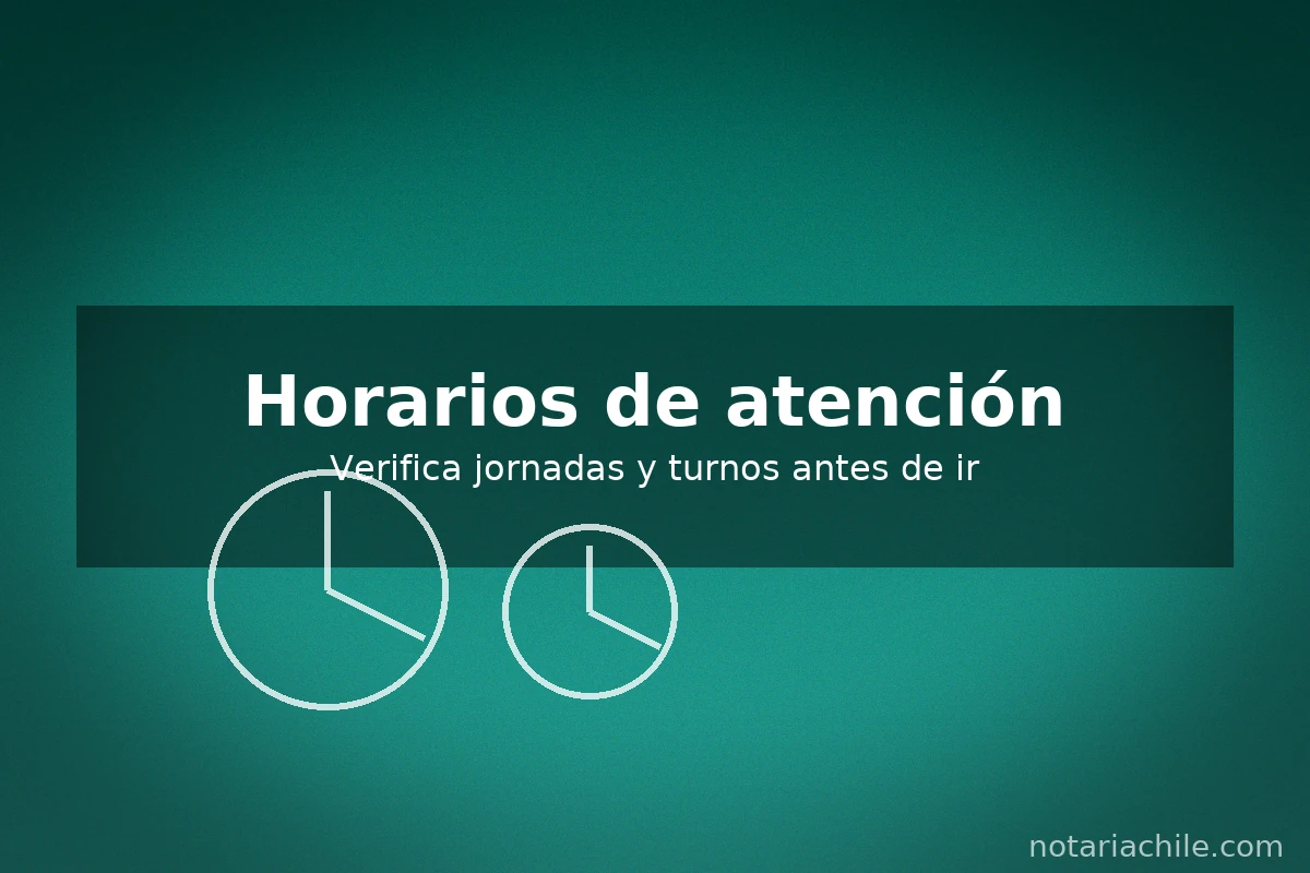 Horarios de la notaría en De Paine: confirma jornadas y turnos antes de asistir