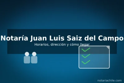Notaría Juan Luis Saiz del Campo: horarios, dirección y cómo llegar – guía práctica