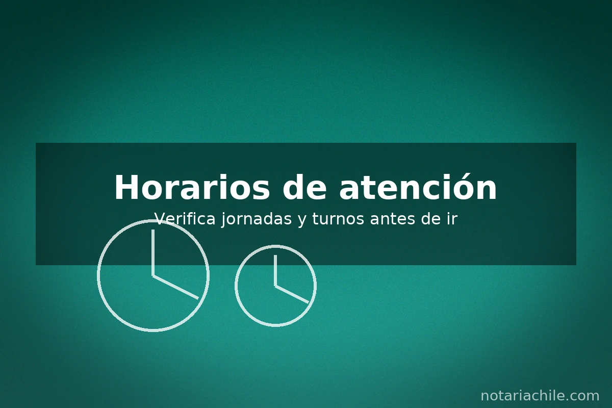 Horarios de notarías en Providencia: confirma jornadas y turnos antes de asistir