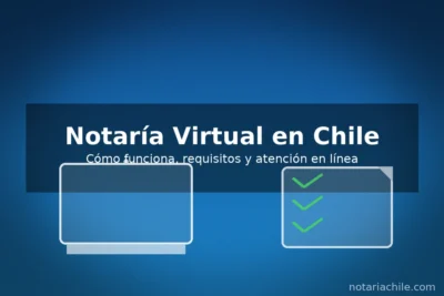 Notaría Virtual en Chile: cómo funciona, requisitos y atención en línea paso a paso