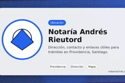 Notaría Andrés Rieutord Alvarado en Providencia: dirección, ubicación y mapa para llegar