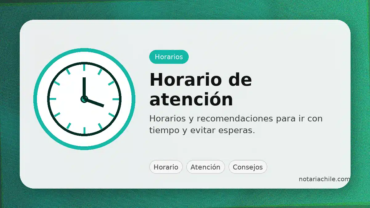 Horario de atención de la Notaría Andrés Rieutord: recomendaciones para ir sin perder tiempo