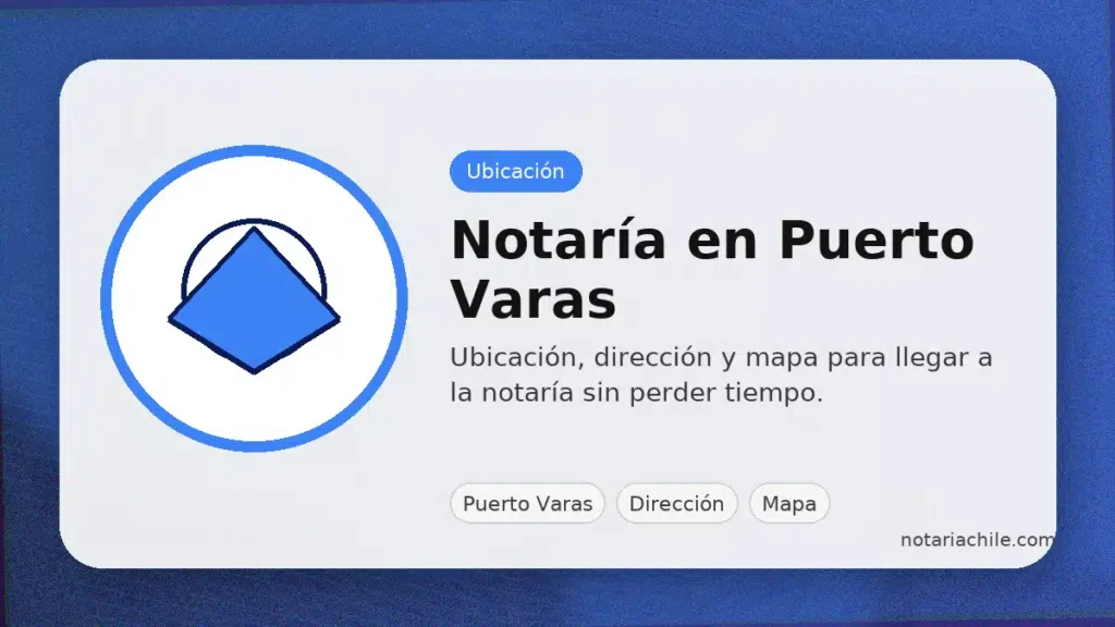 Notaría en Puerto Varas: dirección y mapa para llegar rápido desde el centro