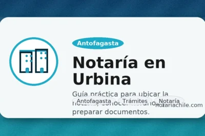 Notaría en Urbina (Antofagasta): guía de horarios, dirección y cómo llegar | notariachile.com