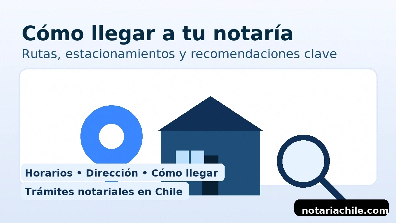 Imagen guía "Cómo llegar a tu notaría": rutas y recomendaciones – notariachile.com