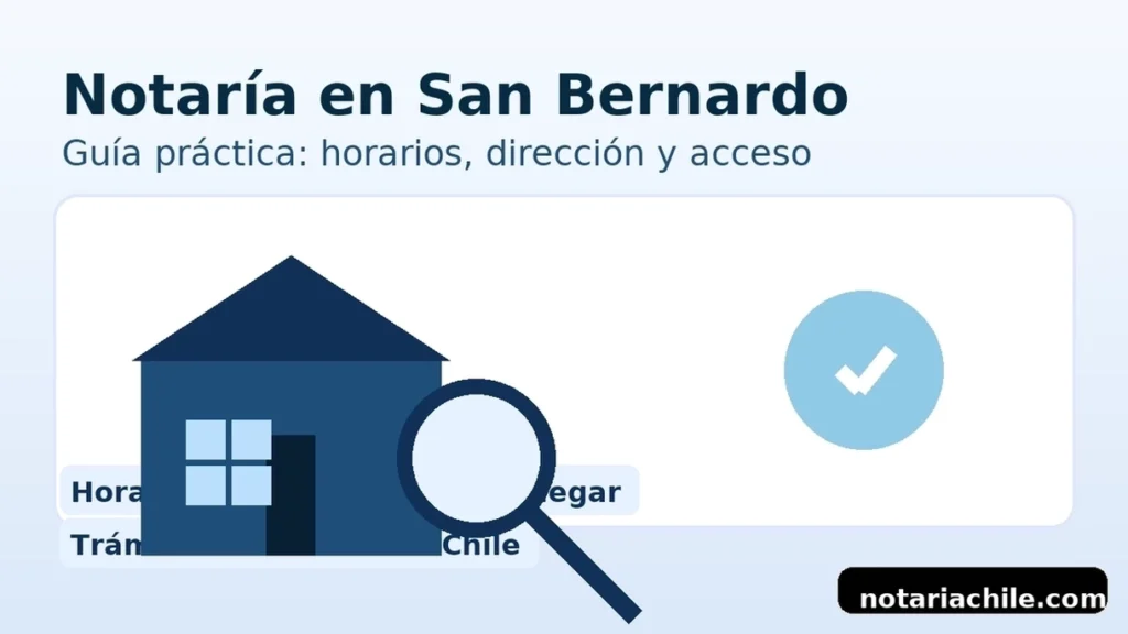 Portada "Notaría en San Bernardo": horarios, dirección y cómo llegar – notariachile.com