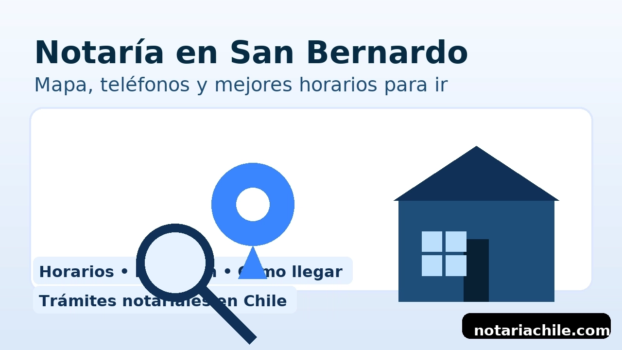 Notaría en San Bernardo: mapa, teléfonos y mejores horarios para ir – notariachile.com
