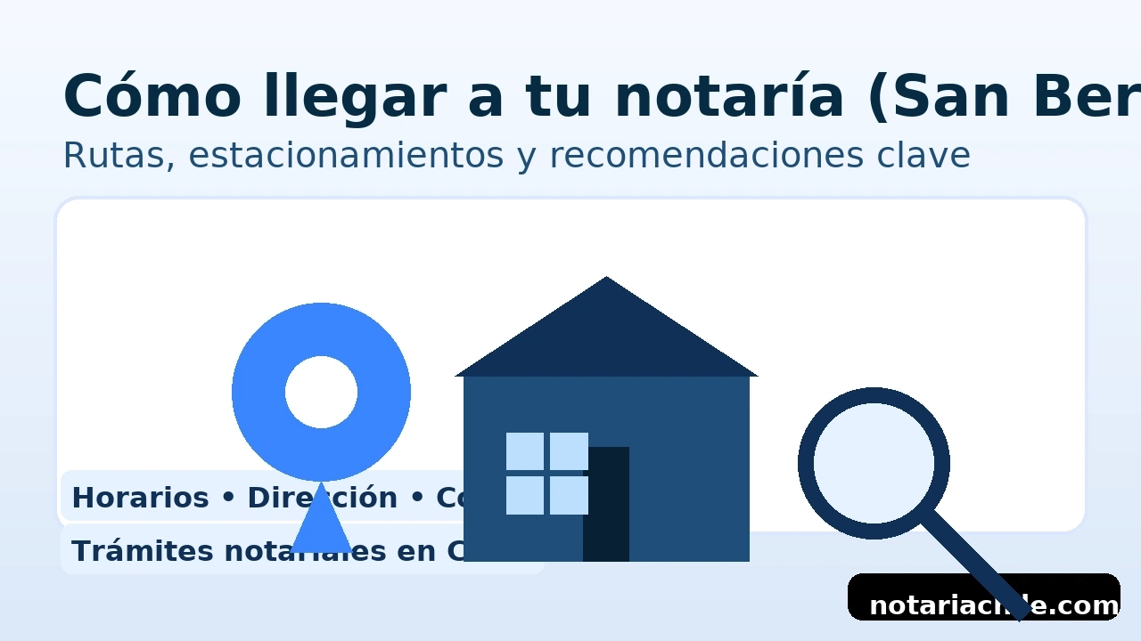 Cómo llegar a tu notaría en San Bernardo: rutas y recomendaciones – notariachile.com