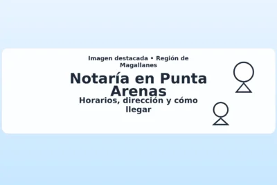 Imagen destacada clara para: Notaría en Punta Arenas — horarios, dirección y cómo llegar (Región de Magallanes).