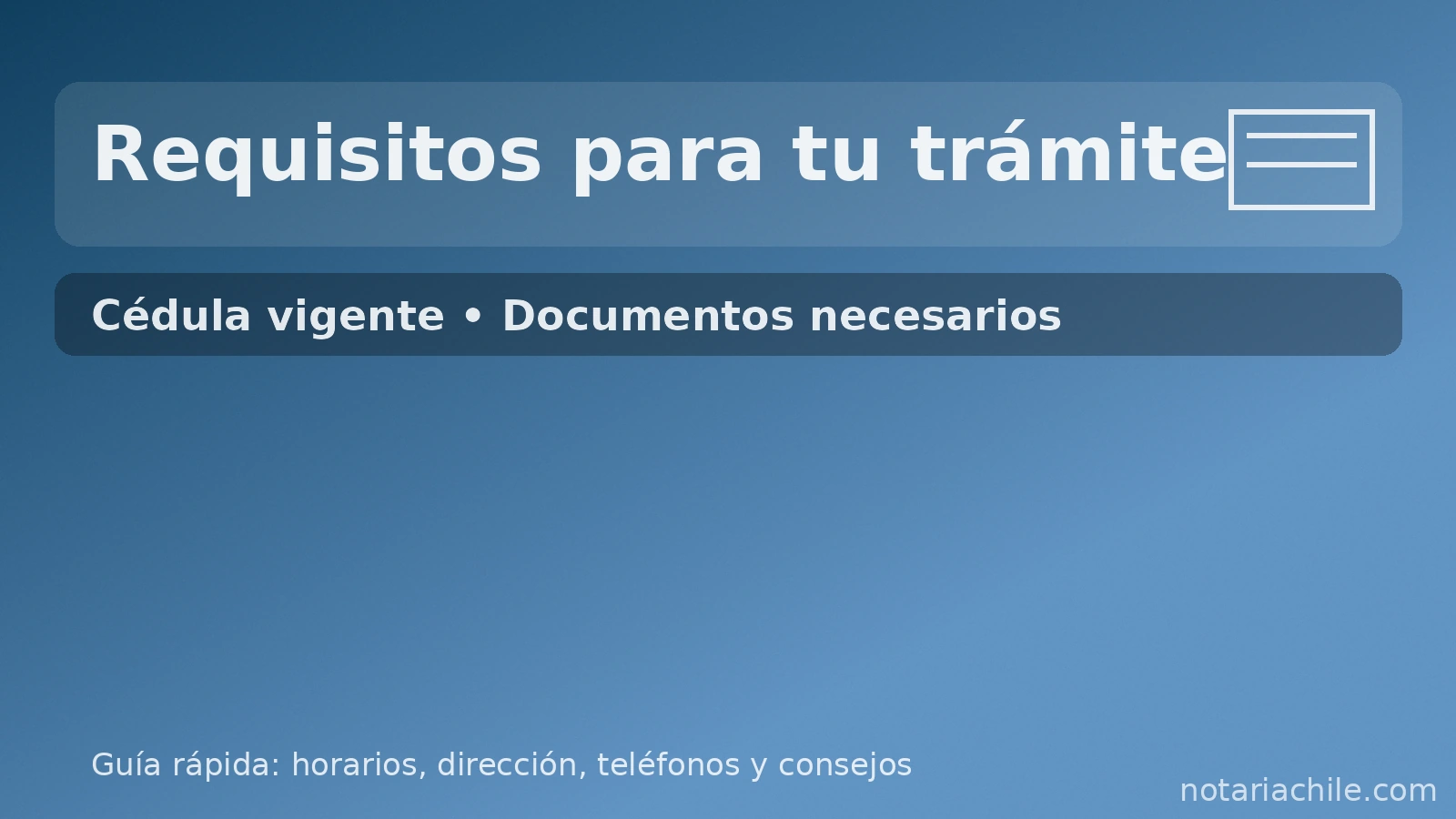 Requisitos para tramitar en Notaría Gervasio: cédula vigente y documentos necesarios