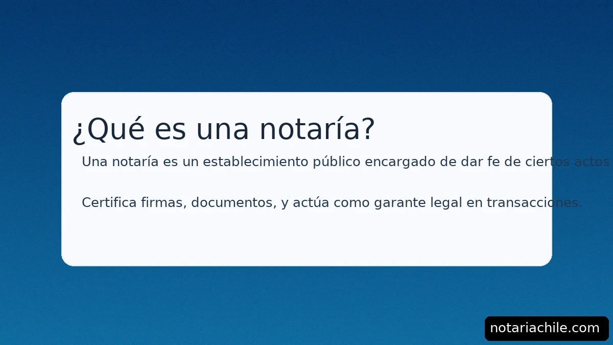 ¿Qué es una notaría? Definición y funciones legales importantes – notariachile.com