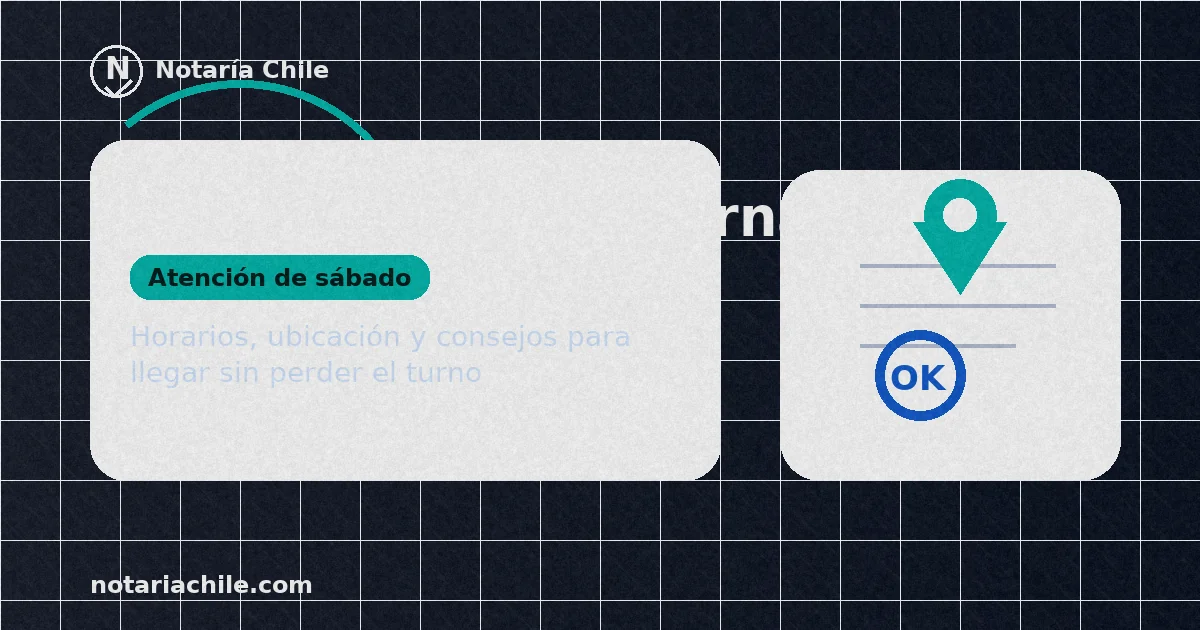 Horarios de atención sábado en La Cisterna: notaría con turnos - notariachile.comConsejos