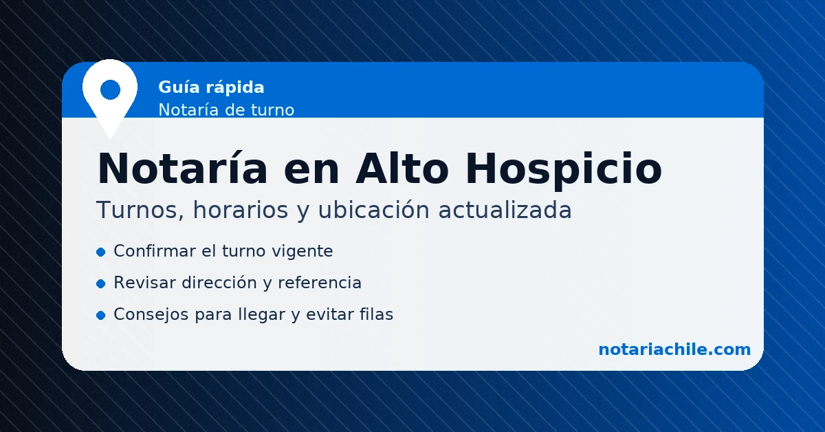 Turnos de notaría en Alto Hospicio: cómo confirmar el turno vigente y evitar filas - notariachile.com
