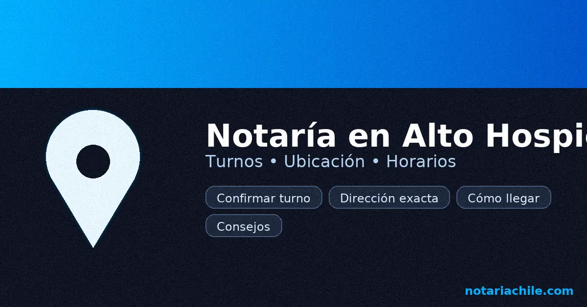Cómo llegar a la notaría en Alto Hospicio: rutas, transporte y consejos prácticos - notariachile.com