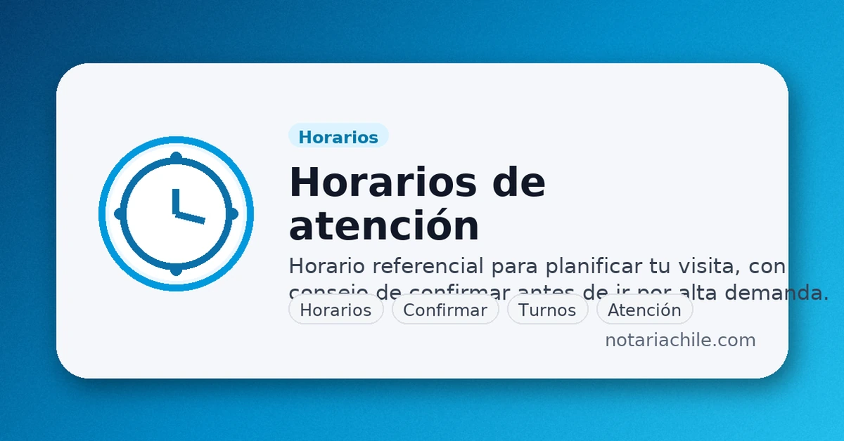 Horarios de atención de la Notaría Sergio Martel en Maipú: recomendación de confirmar antes de ir | notariachile.com
