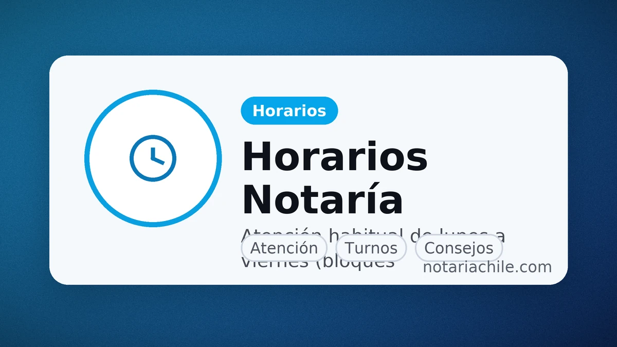 Horarios de atención de la Notaría Bertin (Osorno): confirma el horario el mismo día | notariachile.com