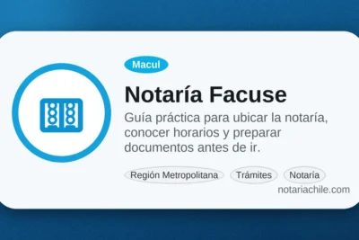 Notaría Facuse en Macul: horarios, dirección y cómo llegar | notariachile.com