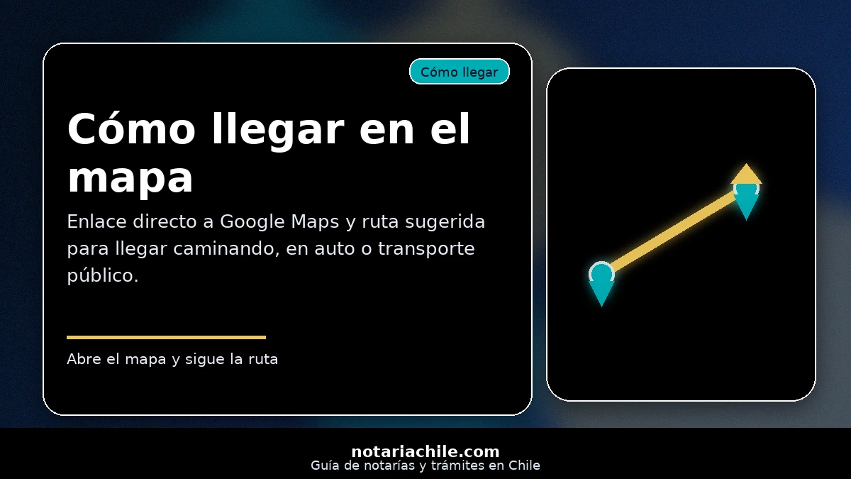 Cómo llegar a la Notaría Gerardo Carvallo en Rancagua con ruta sugerida y enlace a mapa para GPS – notariachile.com