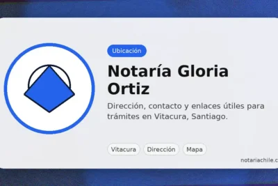 Notaría Gloria Ortiz en Vitacura: dirección, ubicación y mapa para llegar