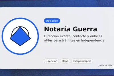 Notaría Guerra en Independencia: dirección, ubicación y mapa para llegar rápido