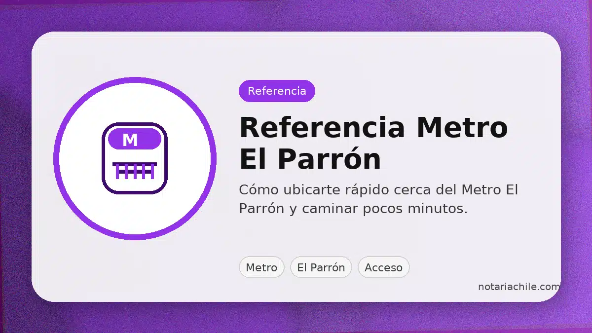 Notaría Ossa cerca del Metro El Parrón: referencia y cómo llegar caminando