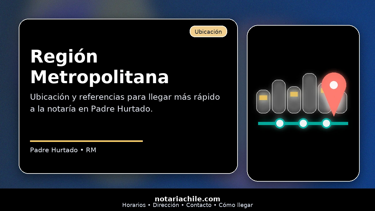 Ubicación de la notaría en Padre Hurtado Región Metropolitana referencias para llegar rápido y sin perder tiempo – notariachile.com