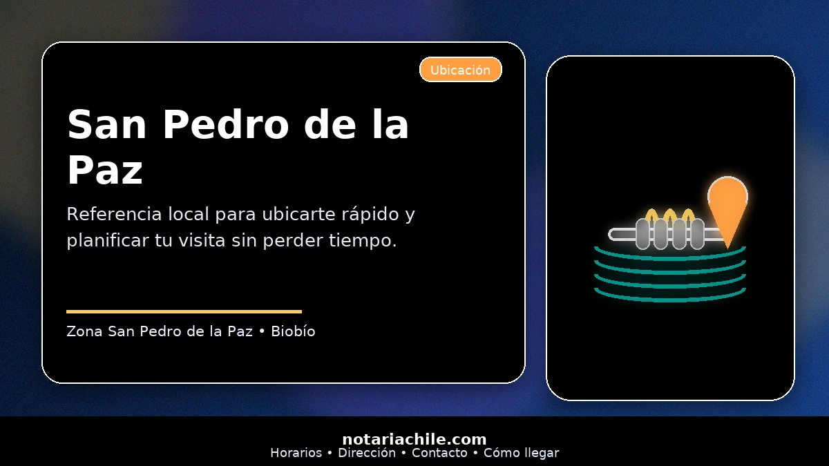 San Pedro de la Paz ubicación y referencia local para llegar a la Notaría Rojas sin perder tiempo – notariachile.com