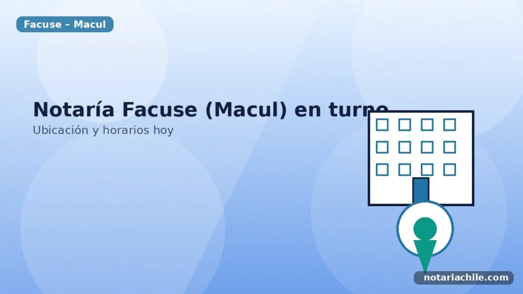 Notaría Facuse en Macul en turno: ubicación y horarios hoy – notariachile.com