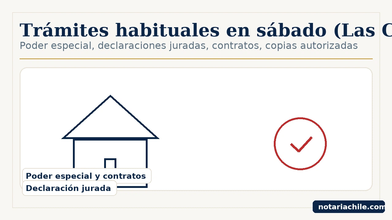 Trámites notariales en sábado en Las Condes: poder especial, declaraciones y contratos – notariachile.com