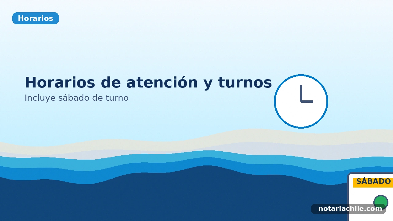 Horarios de atención y turnos en La Serena, incluye sábado de turno – notariachile.com