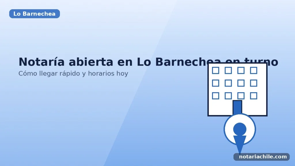 Notaría abierta en Lo Barnechea en turno: cómo llegar y horarios hoy – notariachile.com