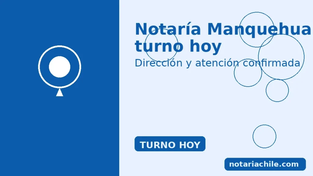 Notaría Manquehual turno hoy: dirección y atención confirmada en Pasaje Matte, Santiago Centro – notariachile.com