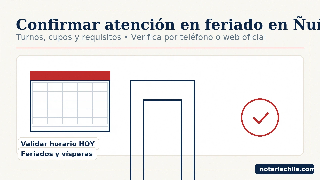 Ñuñoa en feriados: confirmar atención real, turnos y requisitos – notariachile.com
