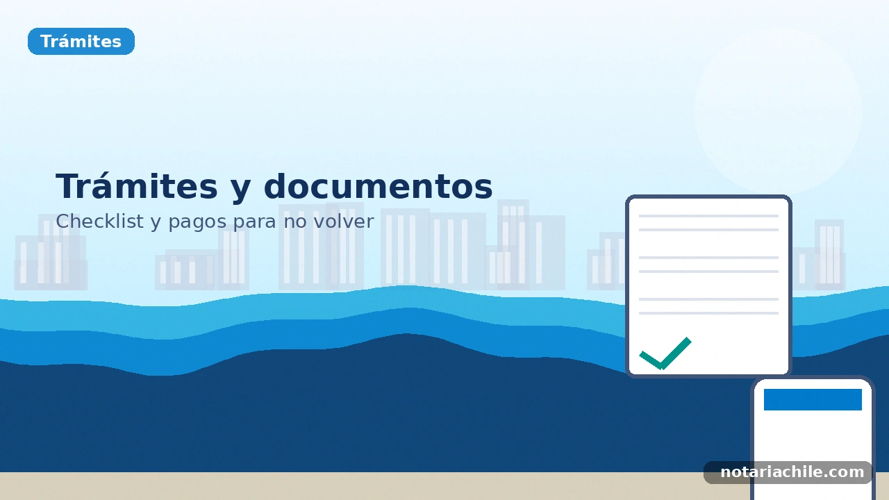 Trámites en la Notaría Orlando Cerda: documentos, checklist y pagos – notariachile.com