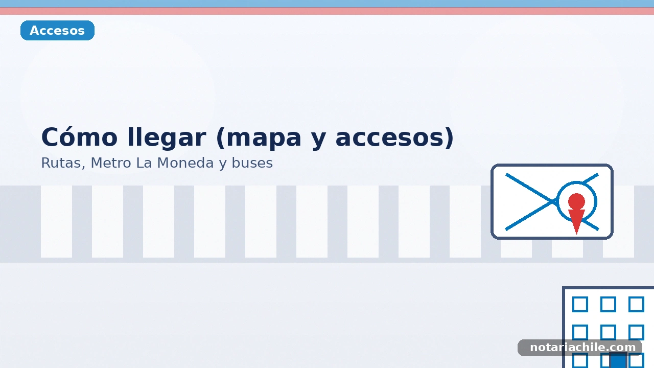 Cómo llegar a la Notaría Ronchera (mapa y accesos): Metro La Moneda y buses – notariachile.com