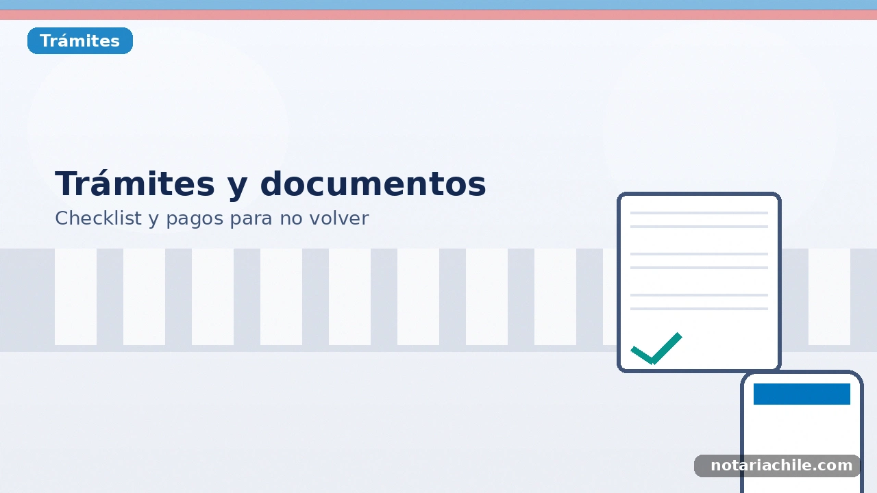 Trámites en la Notaría Ronchera: documentos, checklist y pagos – notariachile.com