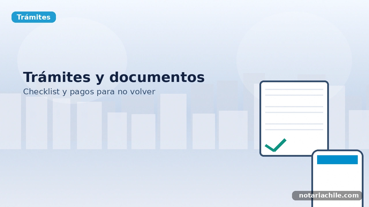 Trámites en la Notaría San Martín: documentos, checklist y pagos – notariachile.com