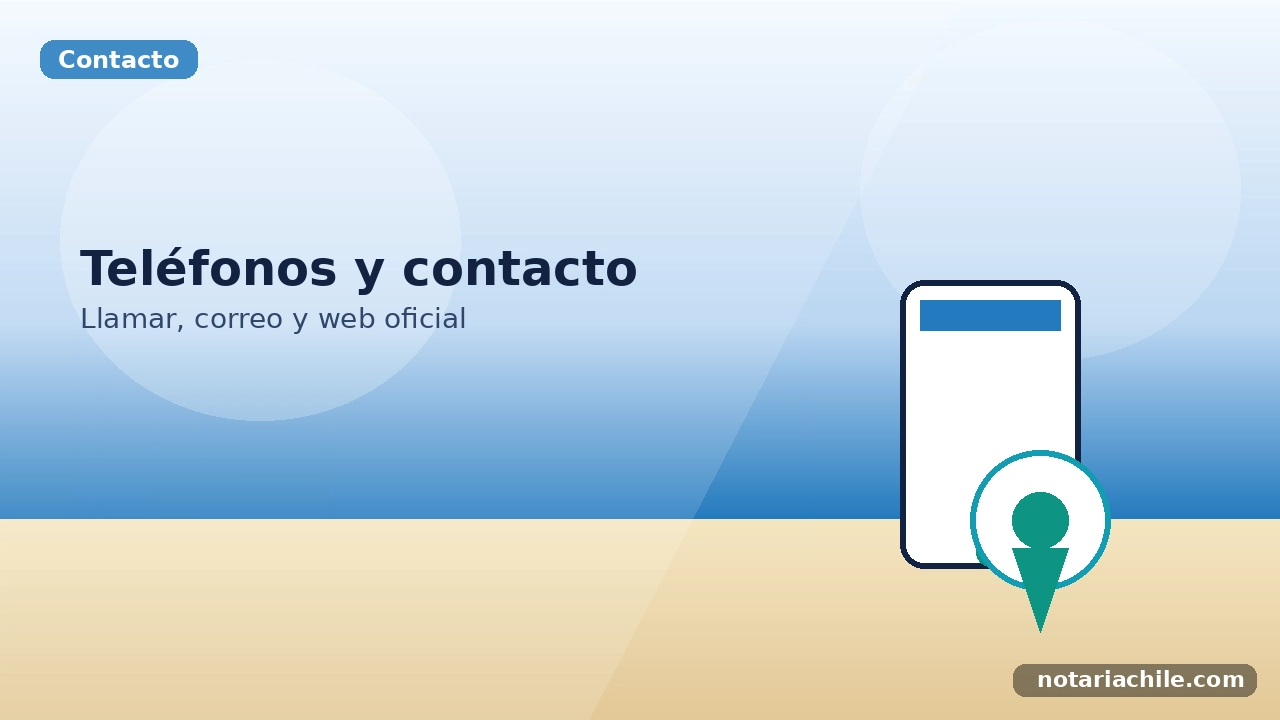 Teléfonos y contacto de la Notaría Urbina: llamar, correo y web – notariachile.com