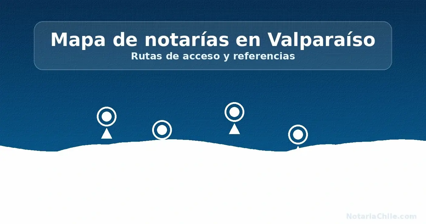 Mapa de notarías en Valparaíso: rutas de acceso y referencias cercanas